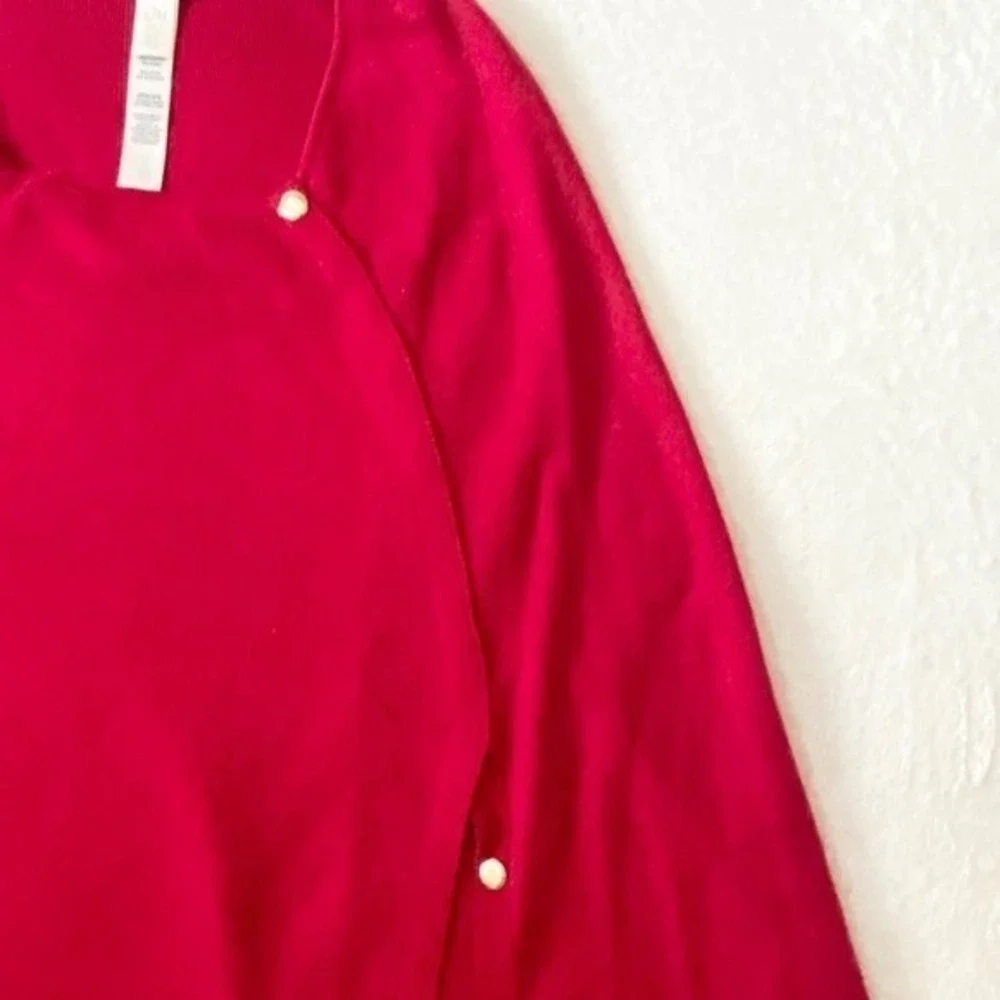 Chico's Women's Draped Luxe Red‎ Poncho Cape Sweater OS